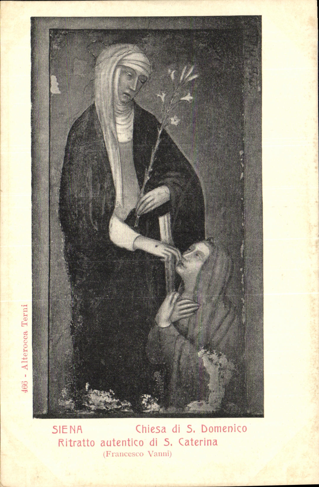 CPA Siena Chiesa di Domenico Ritratto autentico di S Caterina
