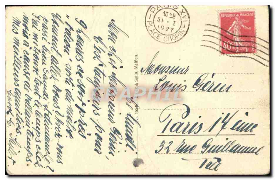 CPA Meifsen  — Rückseite