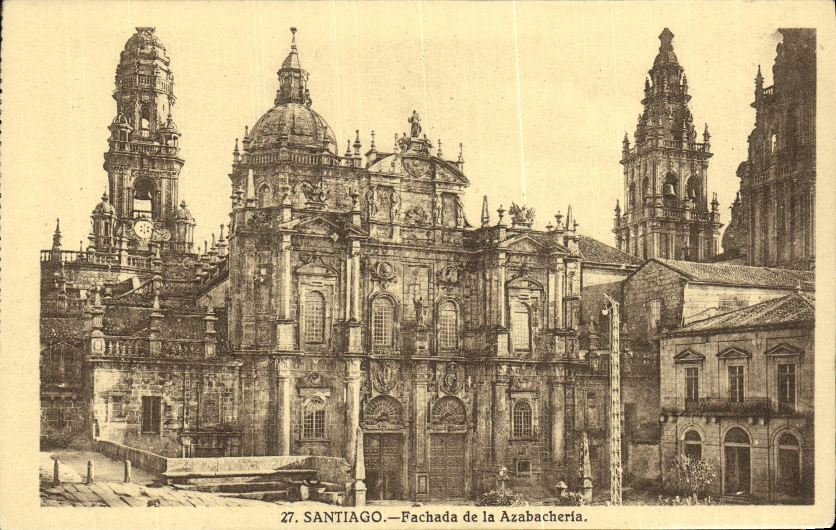 CPA Santiago Fachada de la Azabacheria