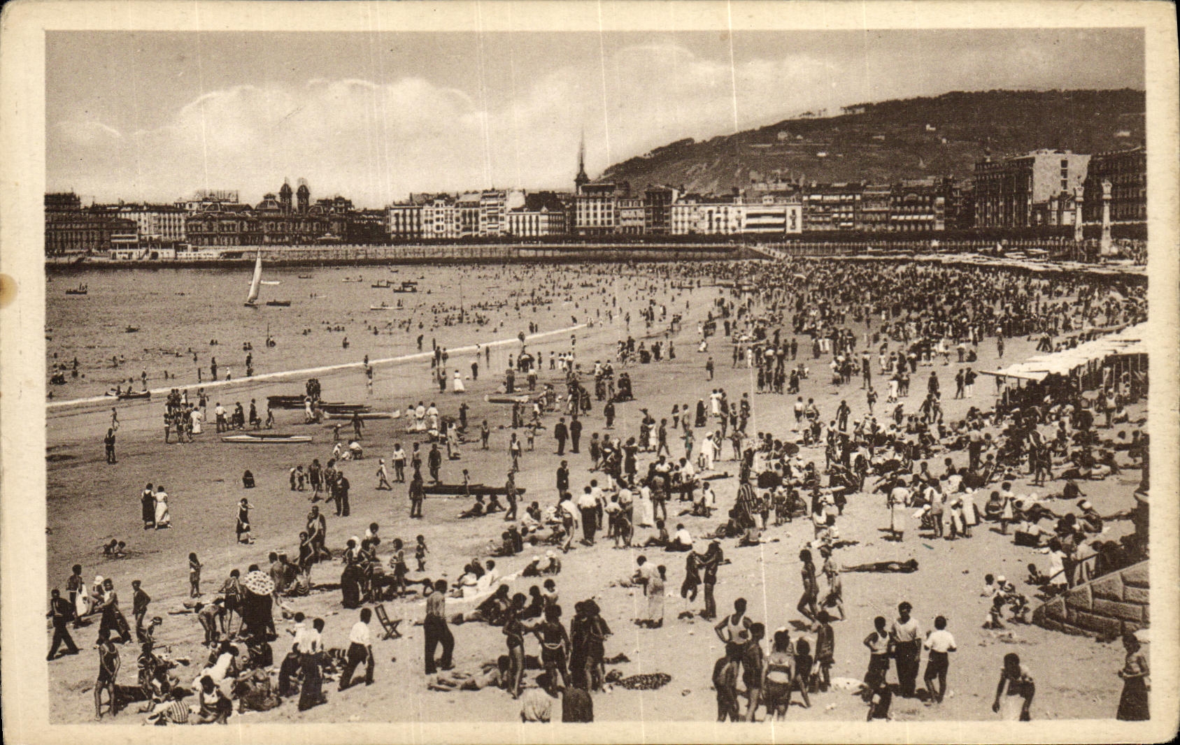 CPA San Sebastian Grand Playa La hora del bano