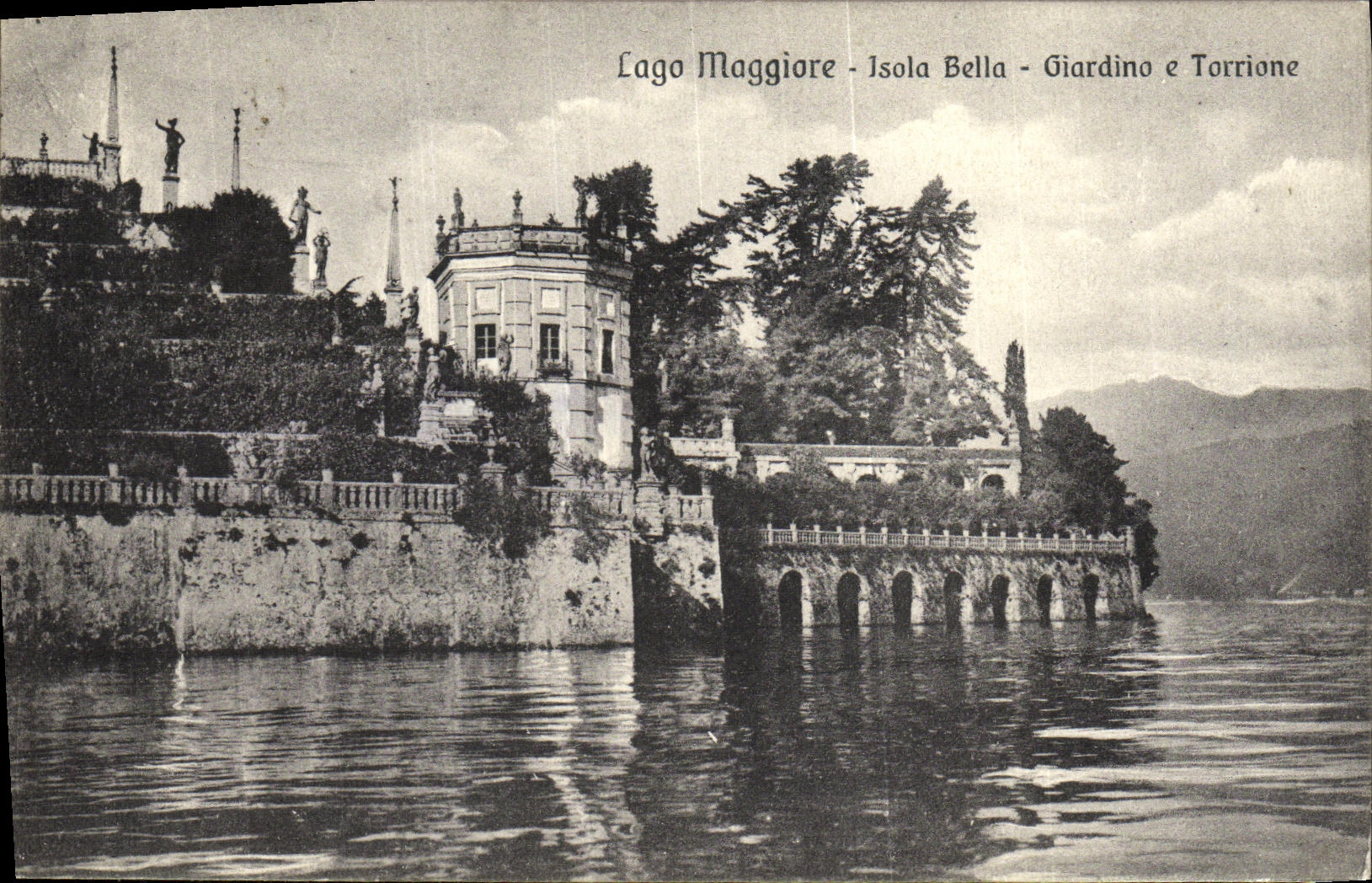 CPA Lago Maggiore Isola Bella Giardino e Torrione