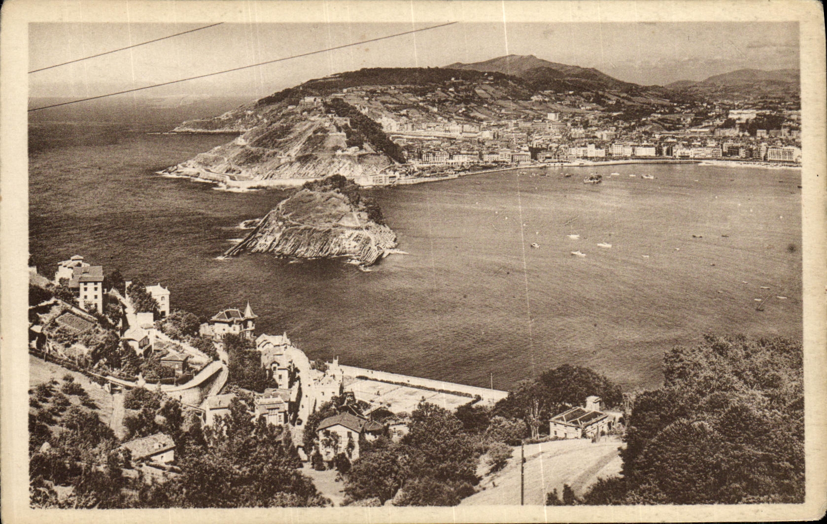 CPA San Sebastian Vista desde el Monte Igueldo