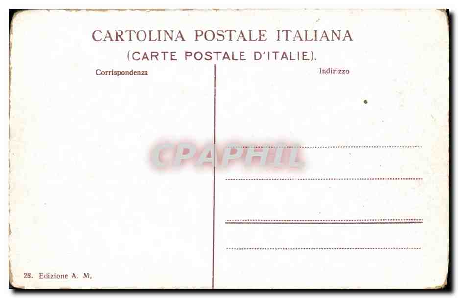 CPA Milano Monumento Garibaldi Teatro — Rückseite