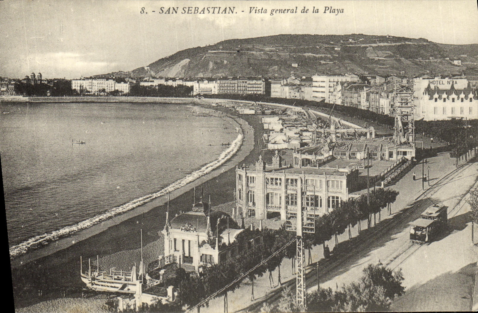 CPA San Sebastian Vista General de la Playa