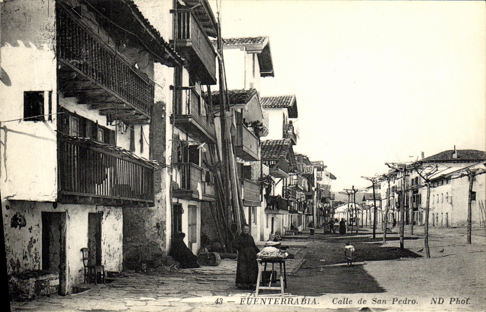 CPA Fuenterrabia Calle de San Pedro