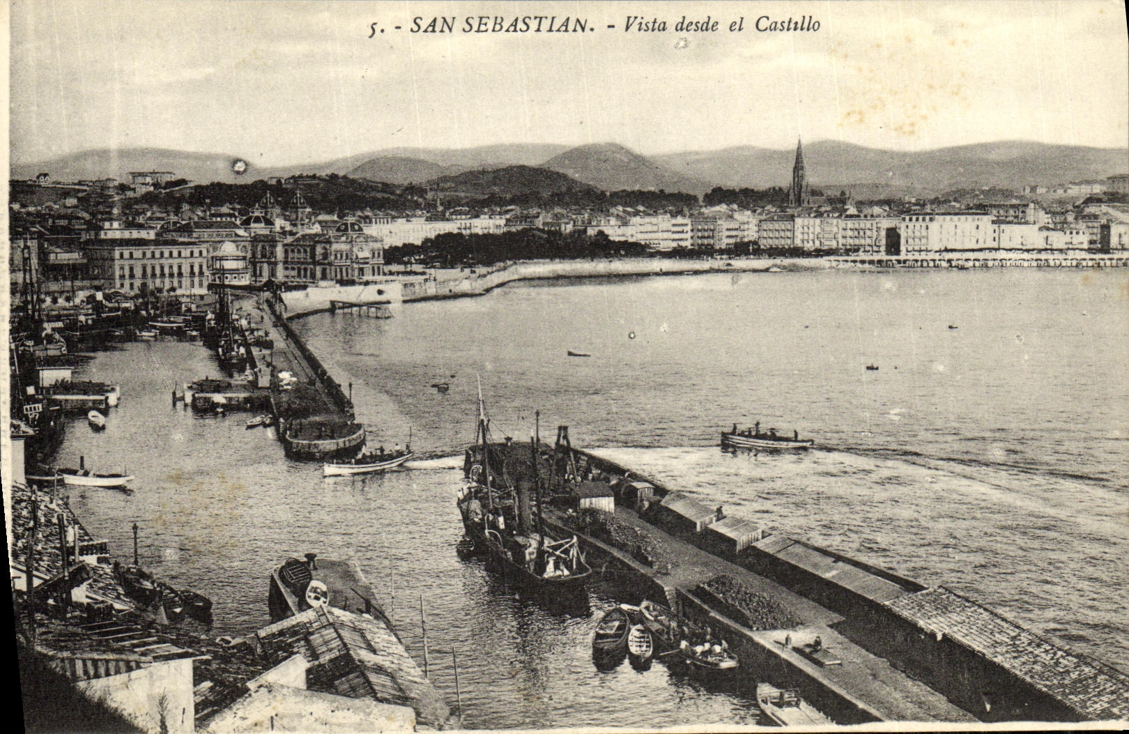 CPA San Sebastian Vista Desde el Castillo