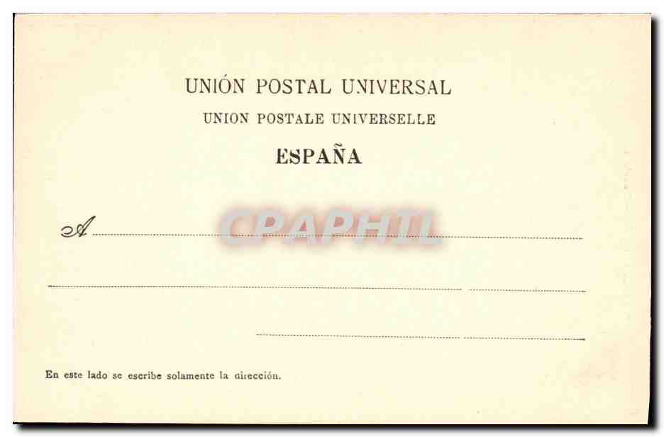 Barcelone — Rambla de Santa Monica — La Ilustración de España, n° 57 — Rückseite