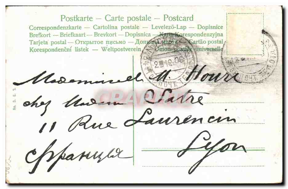 CPA Russie Traineau Cheval Russia — Rückseite
