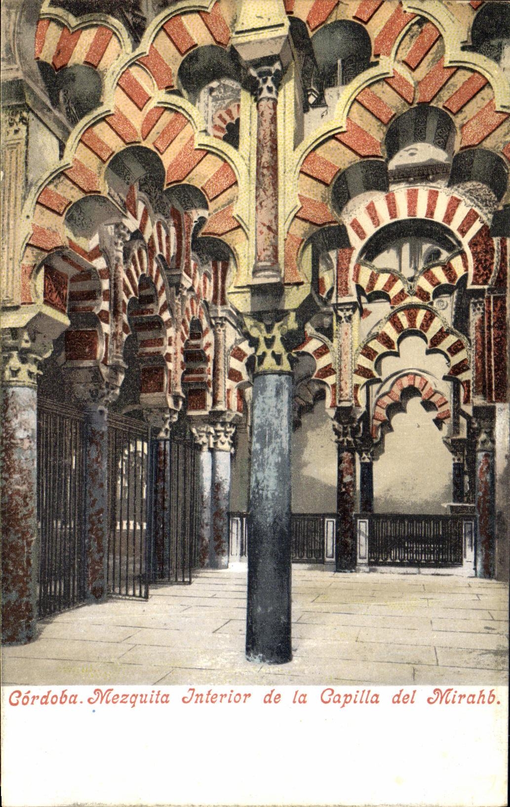 CPA Cordoba Mezquita Interior de la Capilla del Mirahb