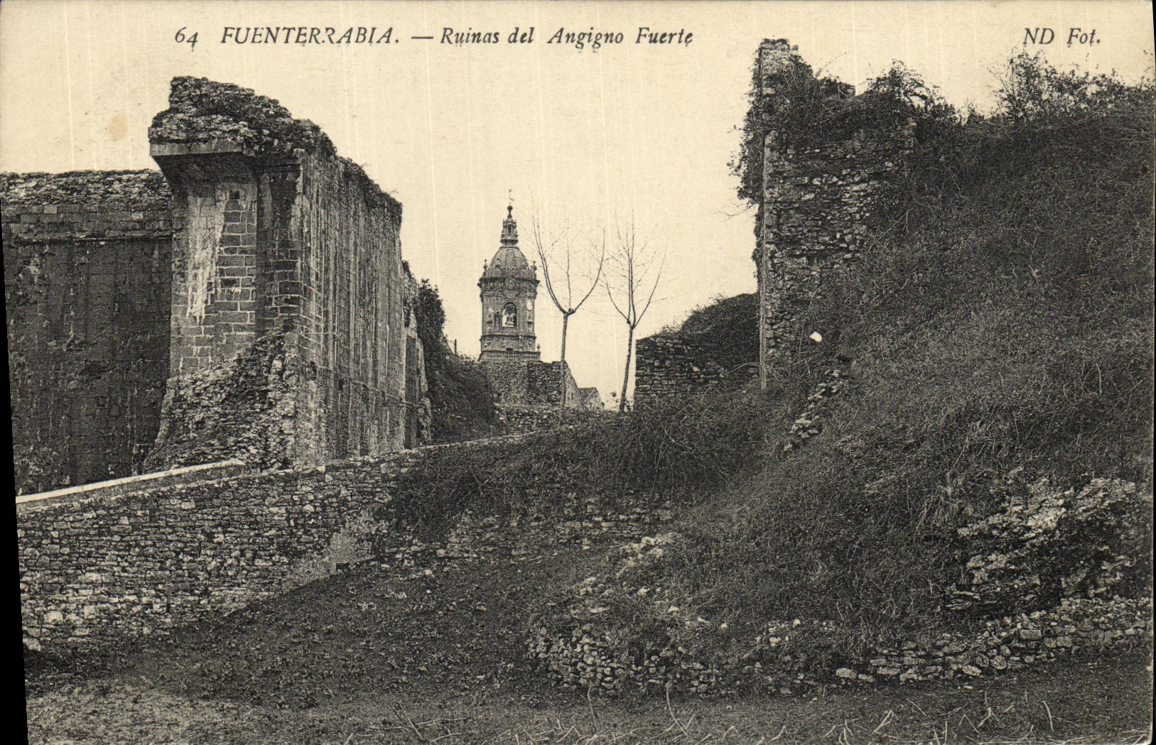 CPA Fuenterrabia Ruines del Angigno Fuerte