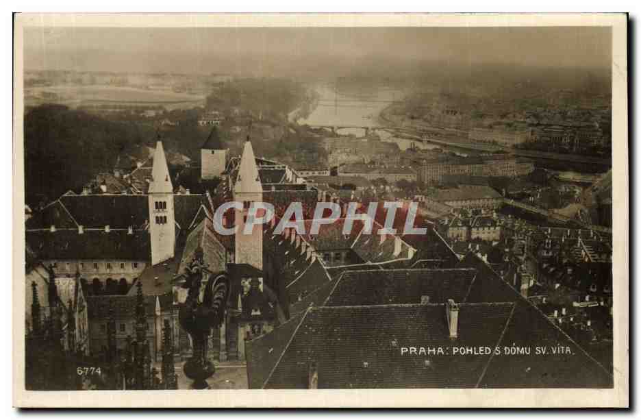 CPA Praha Pohled Domu S Vita