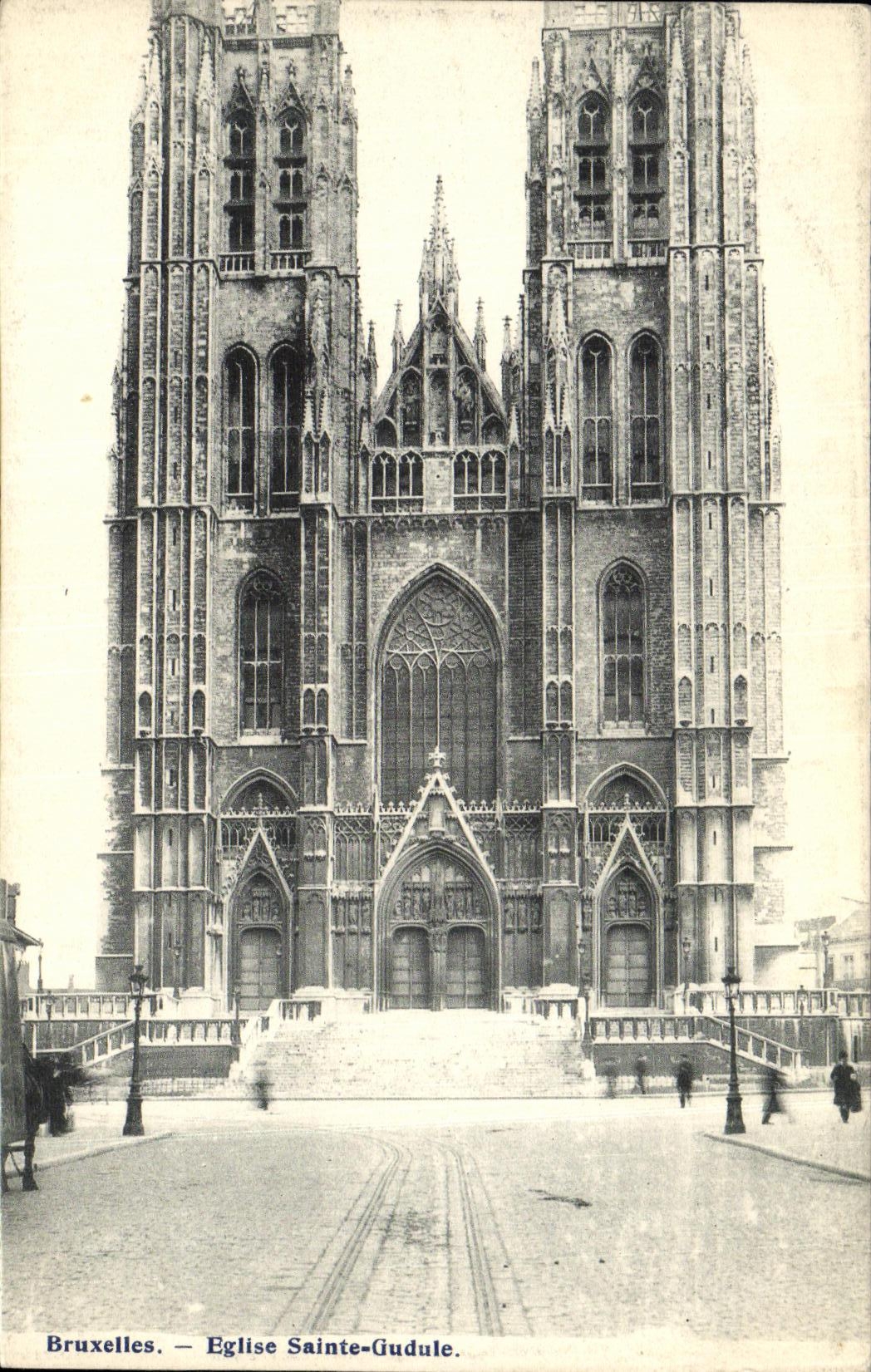 CPA Bruxelles Eglise Saint Gudule
