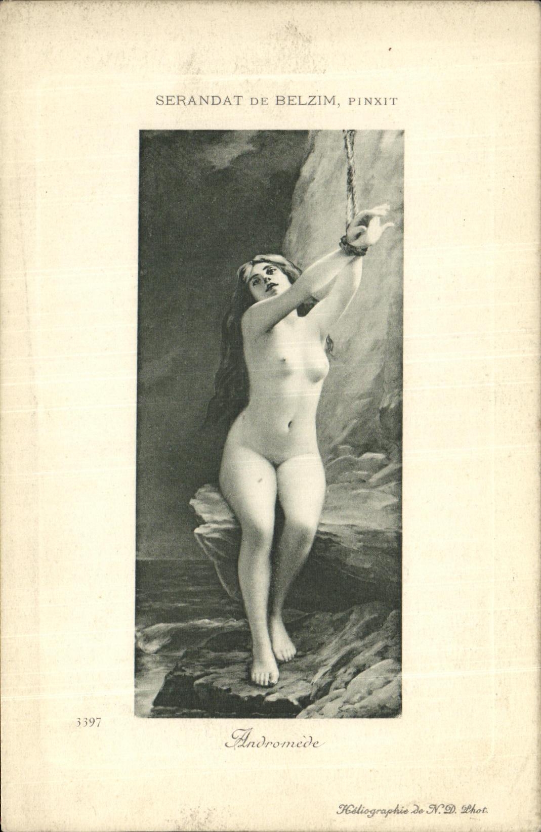 Andromède — scène mythologique — Héliographie de N.D. Phot. n° 3397