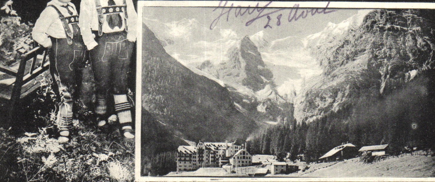 CPA Trafoyhotel mit Madatsch Enfants Suisse