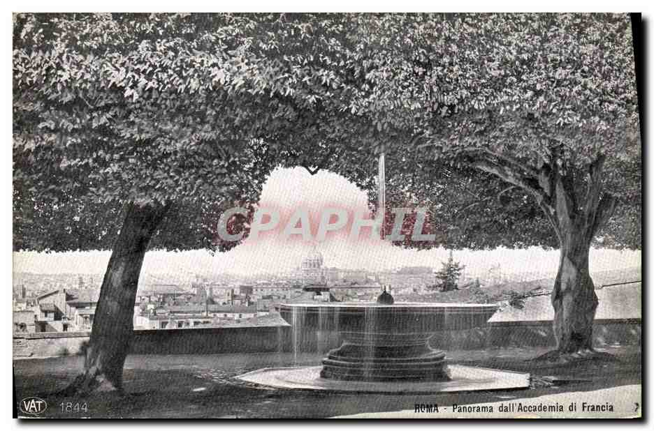 CPA Roma Panorama Dall Accademia di Francia