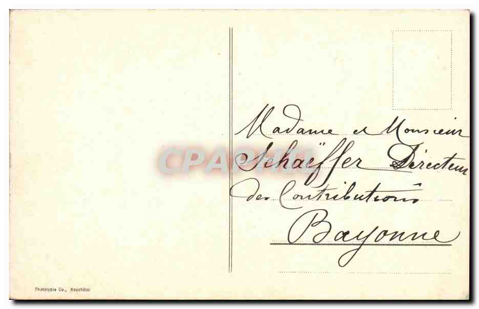 CPA Lausanne Ouchy et la Dent d Oche — Rückseite