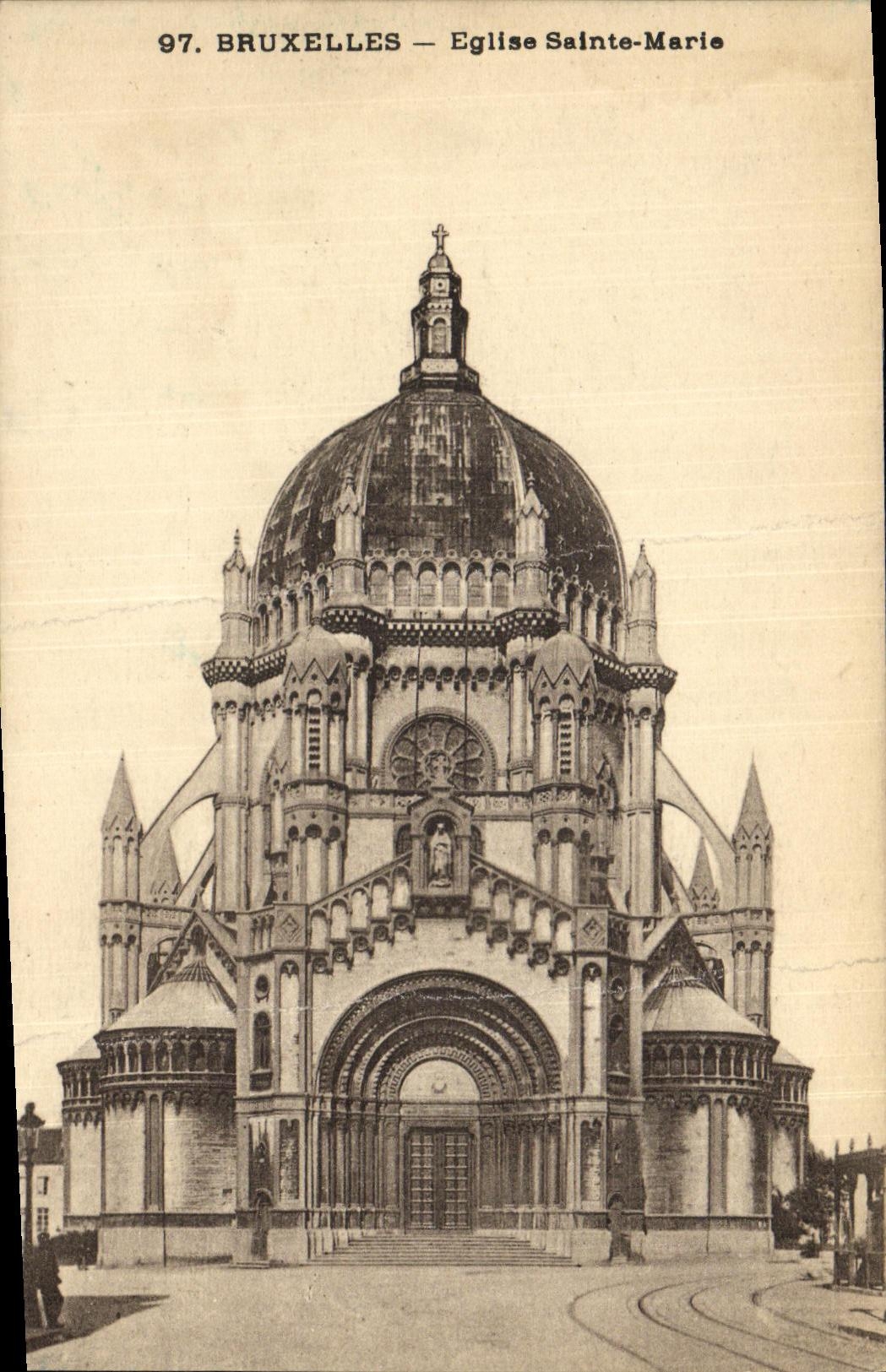 CPA Bruxelles Eglise Sainte Marie