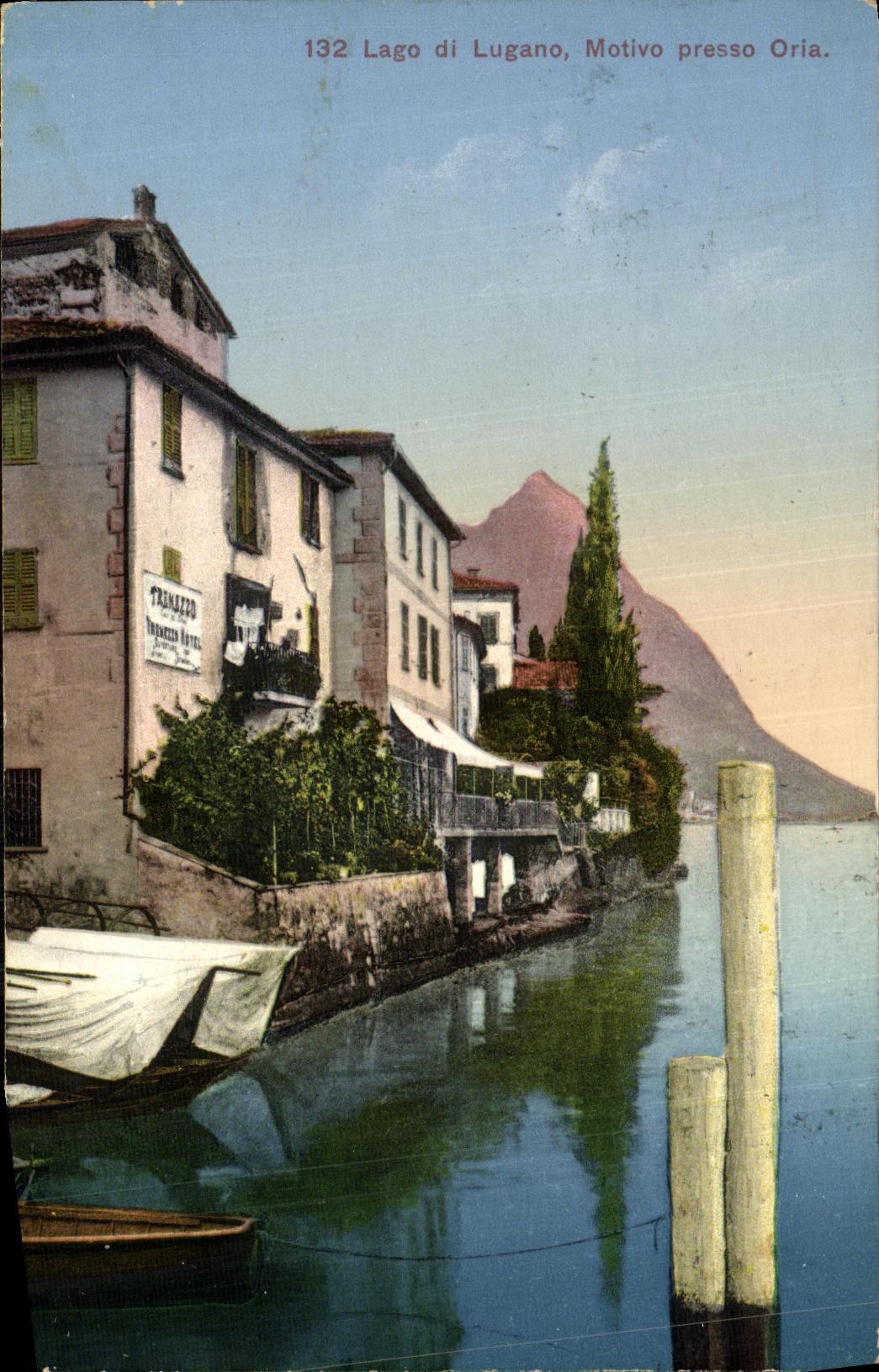 CPA Lago di Lugano Motivo Presso Oria