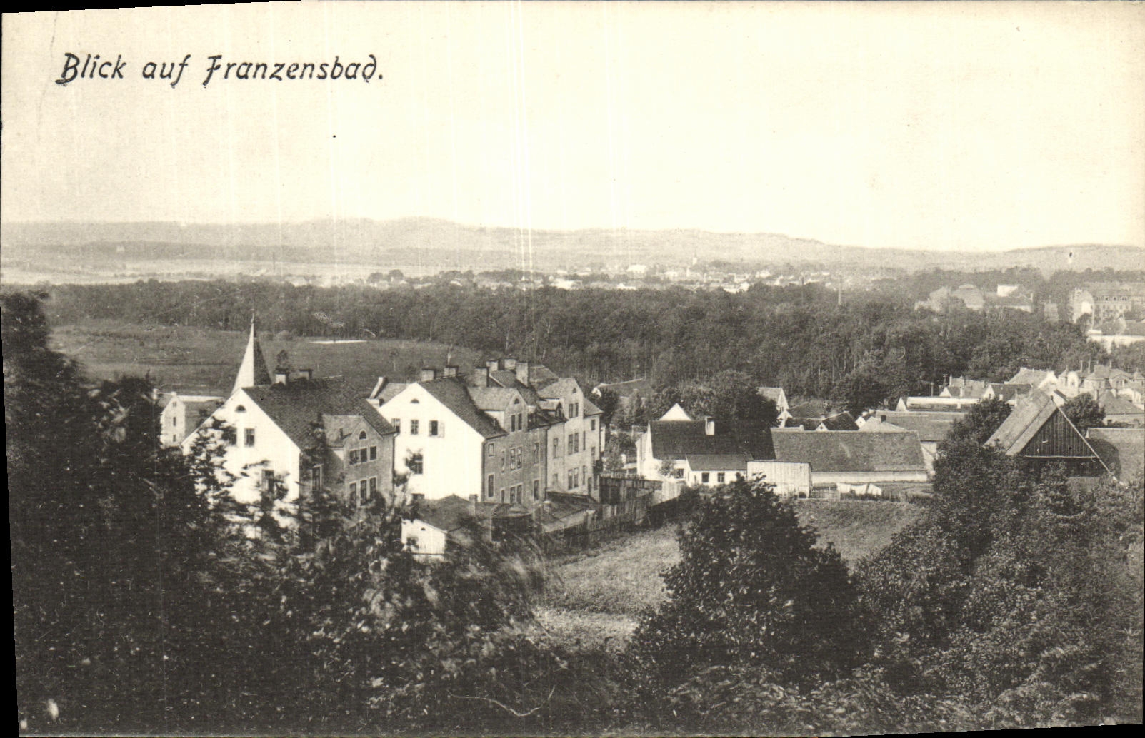 CPA Blick auf Franzensbad