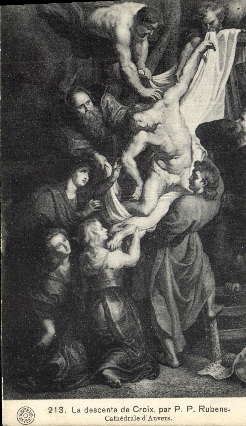 CPA La Descente de Croix Par Rubens Cathedrale d Anvers