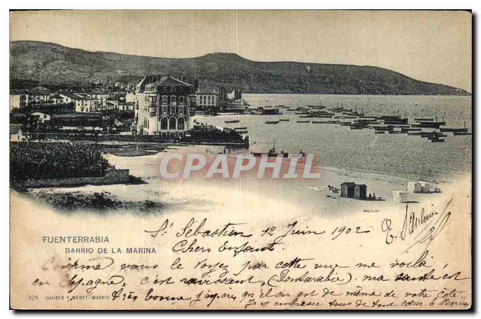 CPA Fuenterrabia Barrio De La Marina