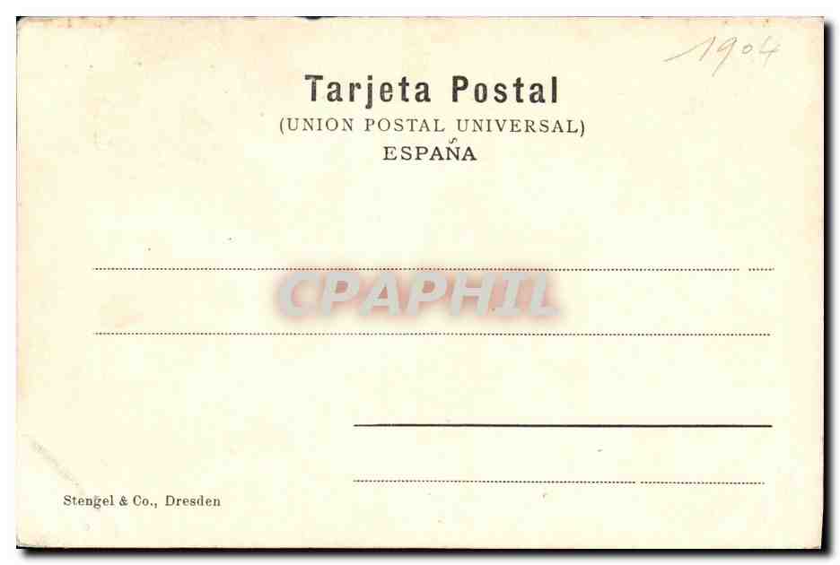 CPA Cordoba Puerta del Sultan Mezquita — Rückseite