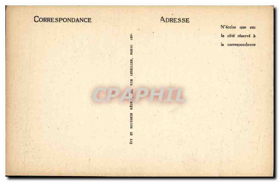 CPA Bizerte La Gare — Verso