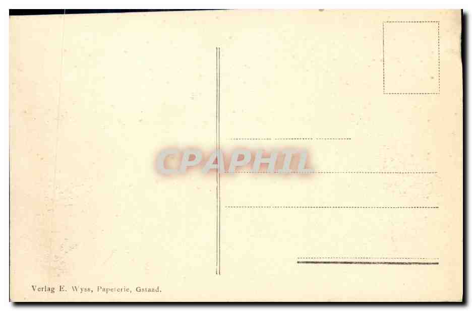 CPA Gstaad Crand Hotel Alpina — Rückseite