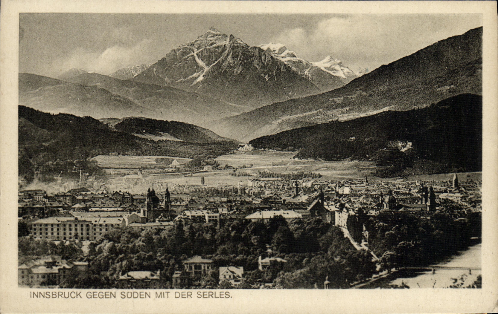 CPA Innsbruck Gegen Suden Mit Der Serles