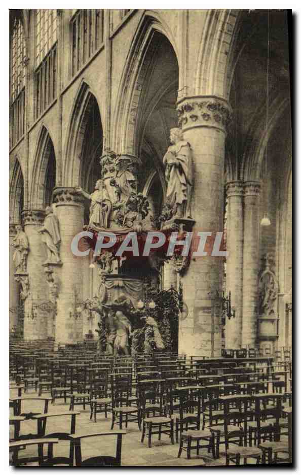CPA Bruxelles Eglise Sainte Gudule La Chaire de Verite