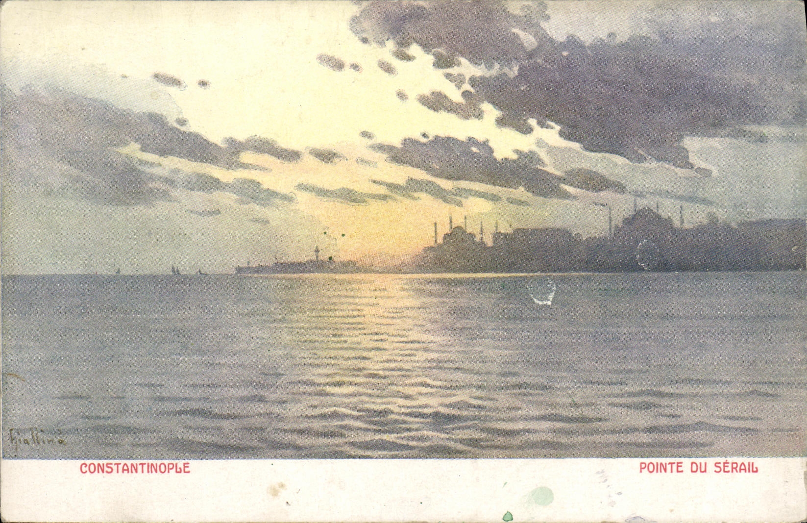 CPA Constantinoploe Pointe Du Serail Turquie