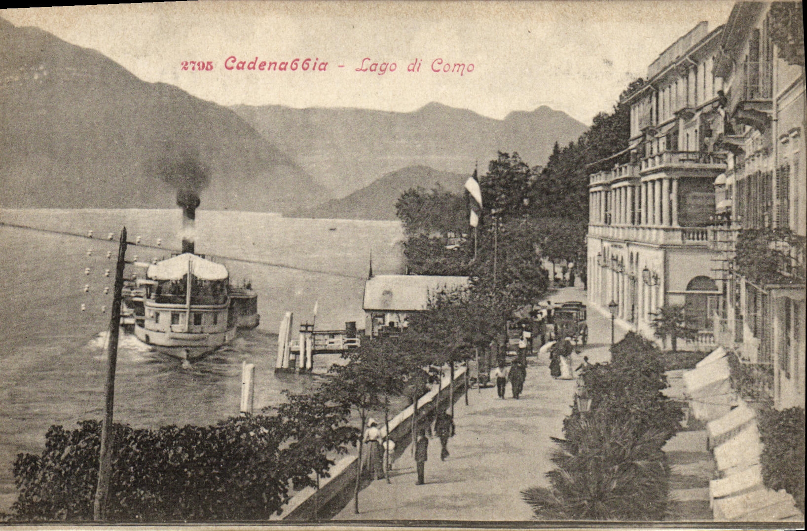 CPA Cadenaggia Lago di Como Bateau