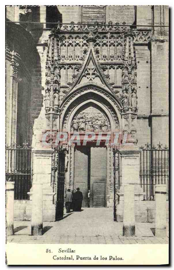 CPA Sevilla Catedral Puerta de Los Palos