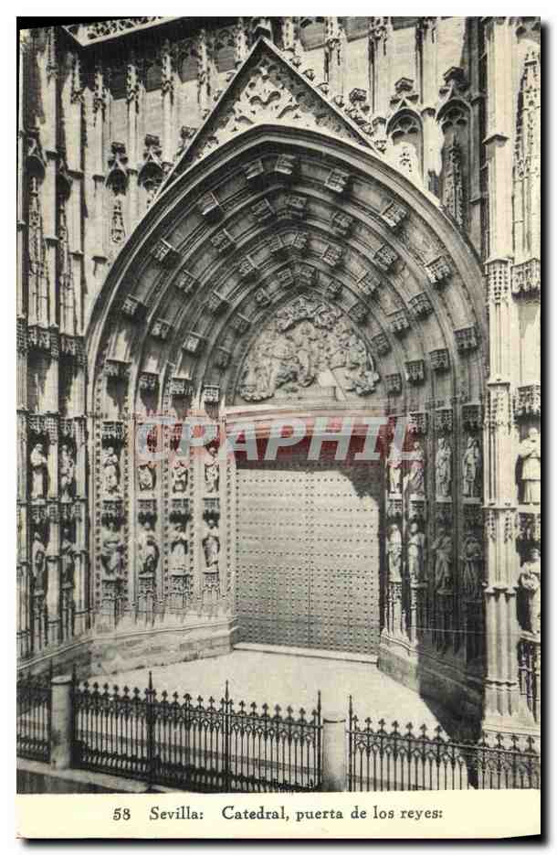 Sevilla: Catedral, puerta de los reyes: — n° 58 — éditeur non visible