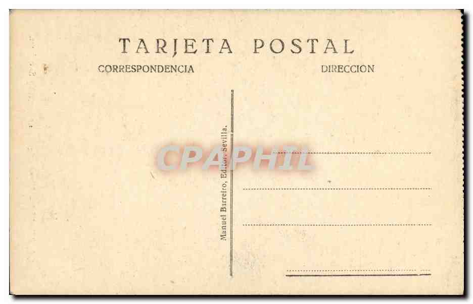 CPA Sevilla Virgen de las Angustias San Juan  — Rückseite