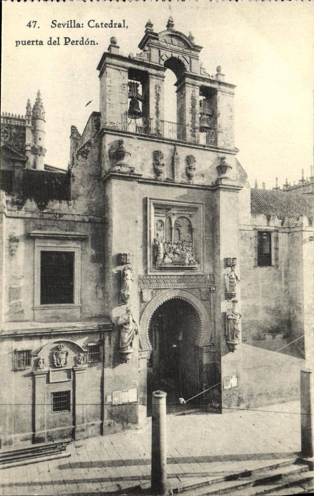 CPA Sevilla Catedral Puerta Del Perdon