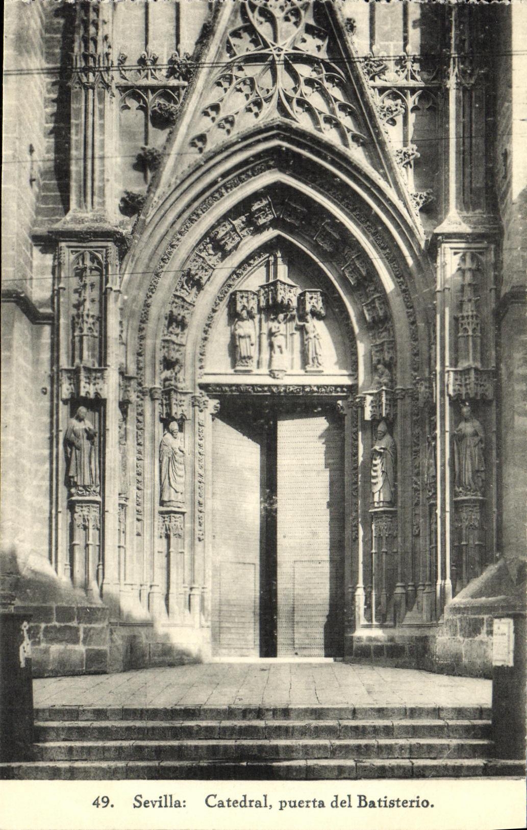 CPA Sevilla La Catedral Puerta del Batisterio