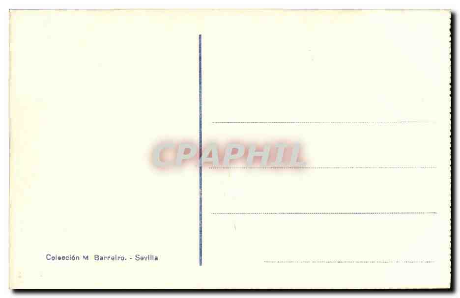 CPA Sevilla La Catedral Puerta del Batisterio — Rückseite