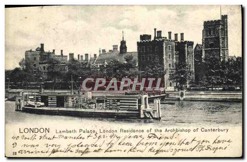 CPA Lambeth Palace Residence of the Archbishop of Canterbury London