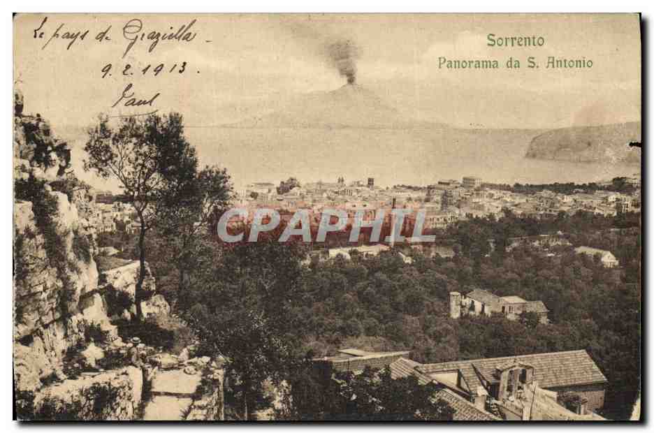 CPA Sorrento Panorama da S Antonio 