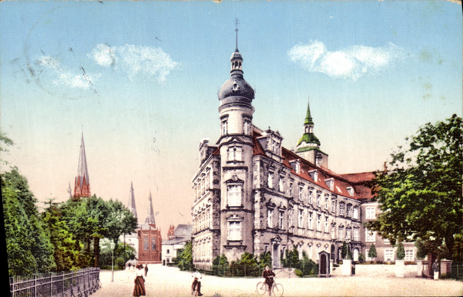 CPA Grub aus Oldenburg Gr Grobherzogliches Schloss