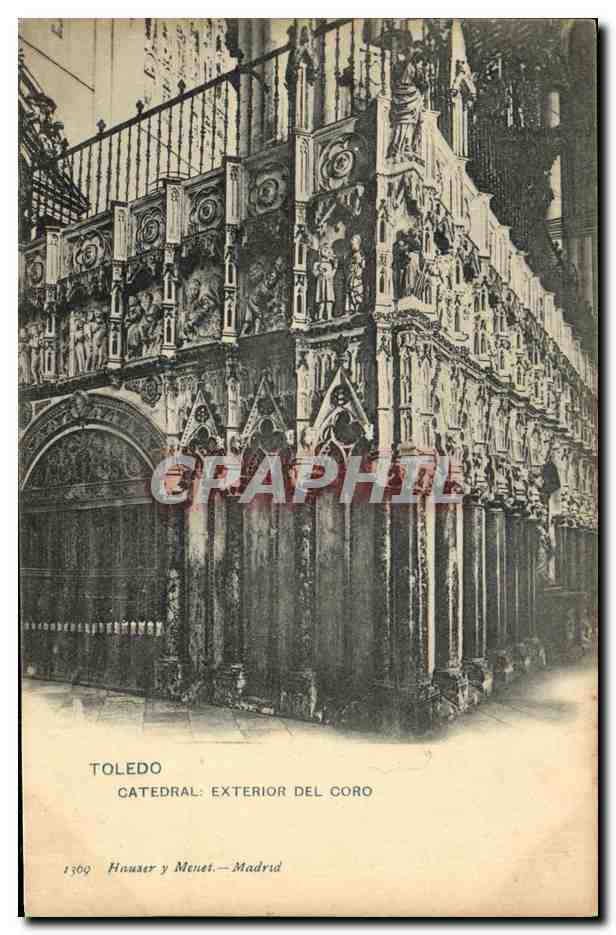 CPA Toledo Catedral Exterior Del Coro