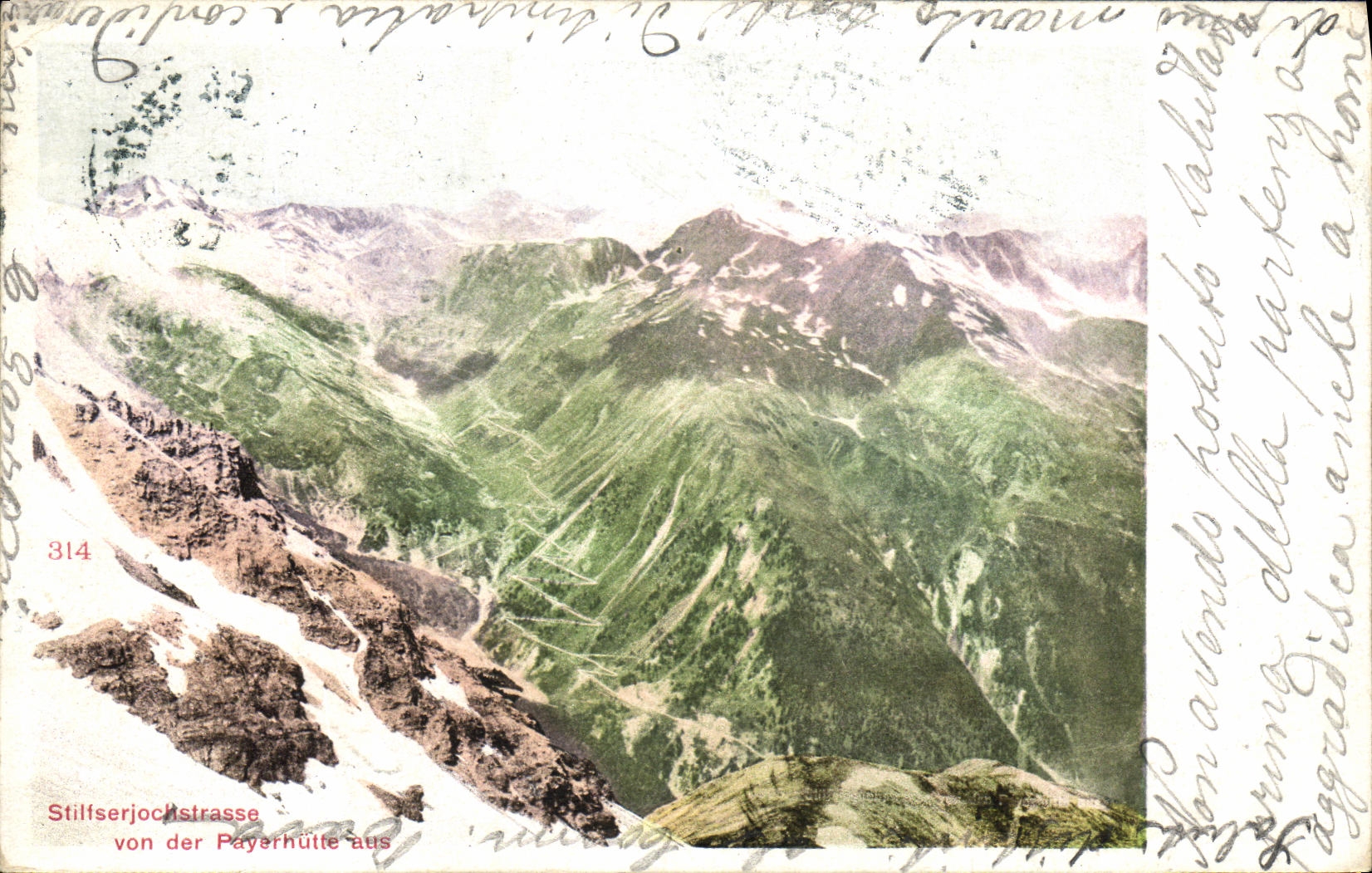 CPA Stiltserjochstrasse Von der Payerhutte Aus