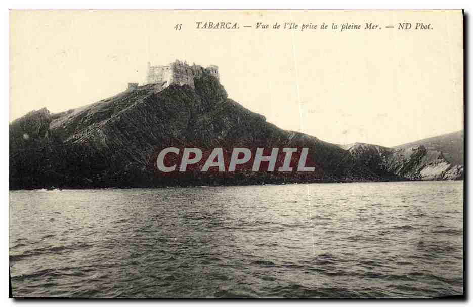 CPA Tabarca Vue de L Iie Prise de la Pleine Mer