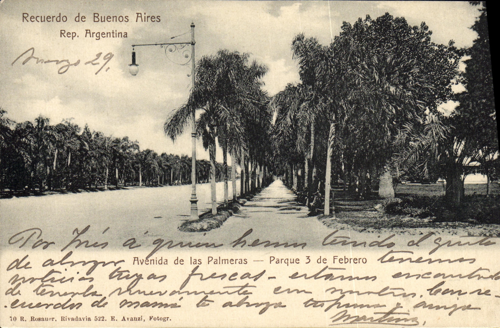 CPA Avenida de las Palmeras Parque 3 de Febrero