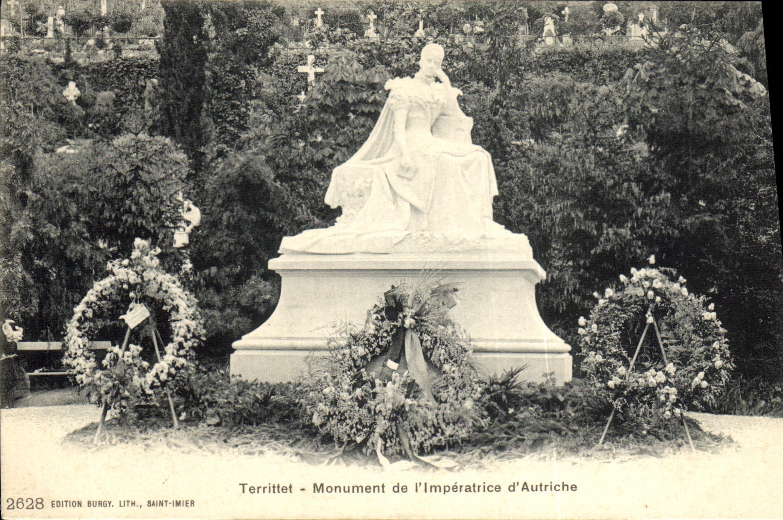 CPA Territtet Monument de L Imperatrice d Autriche