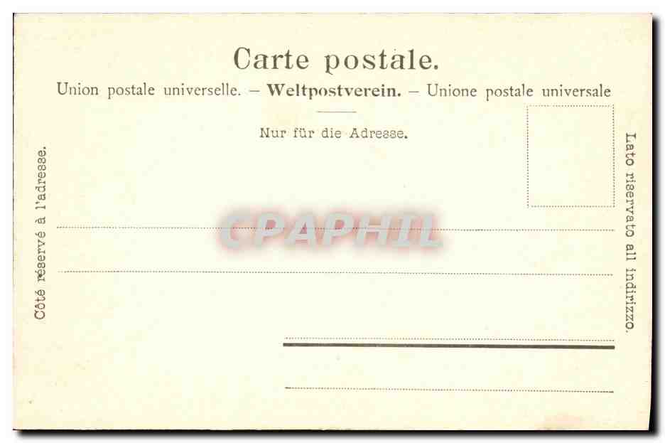 CPA Territtet Monument de L Imperatrice d Autriche — Rückseite
