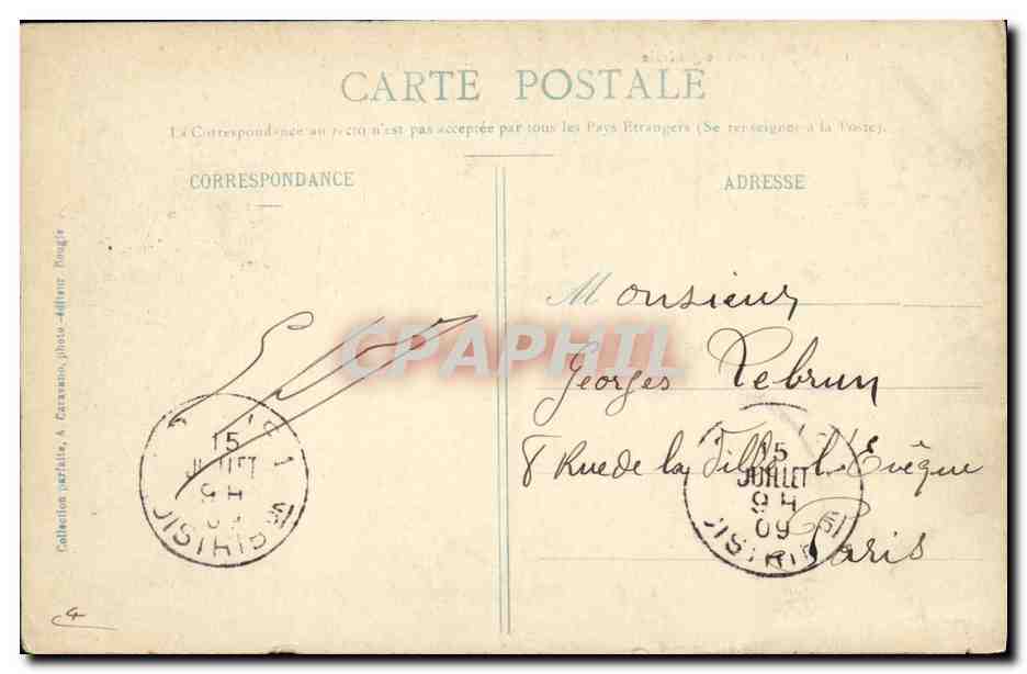 CPA Bourgie Vue Generale — Verso