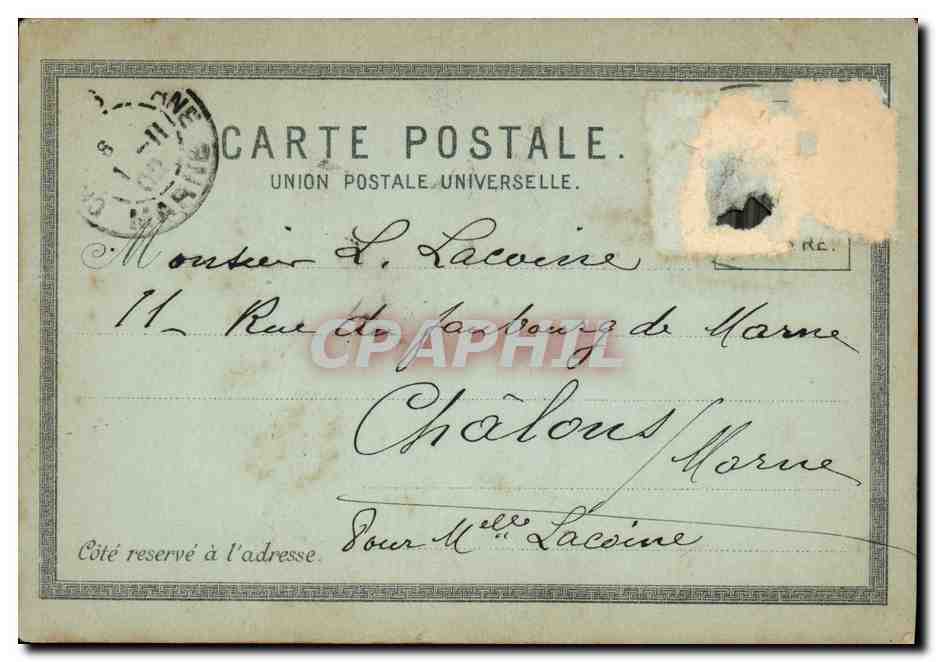 CPA Souvenir de Constantinople Turquie — Verso