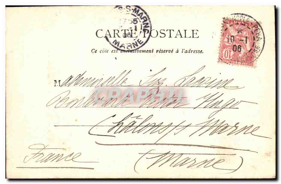 CPA Constantinople Les mille et une colonnes Turquie  — Verso